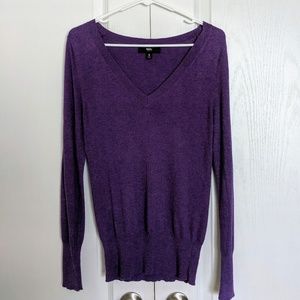 Royal purple Mossimo v-neck sweater, size small